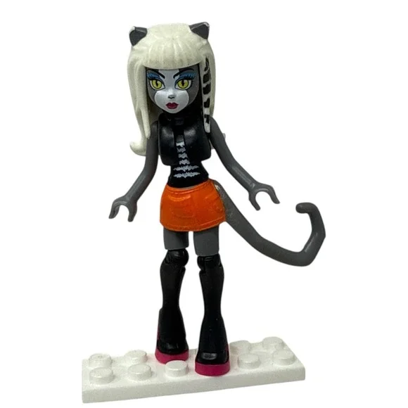 Monster High Mega Bloks Meowlody Figure 3" Collectible Mini Dolls - Picture 1 of 4
